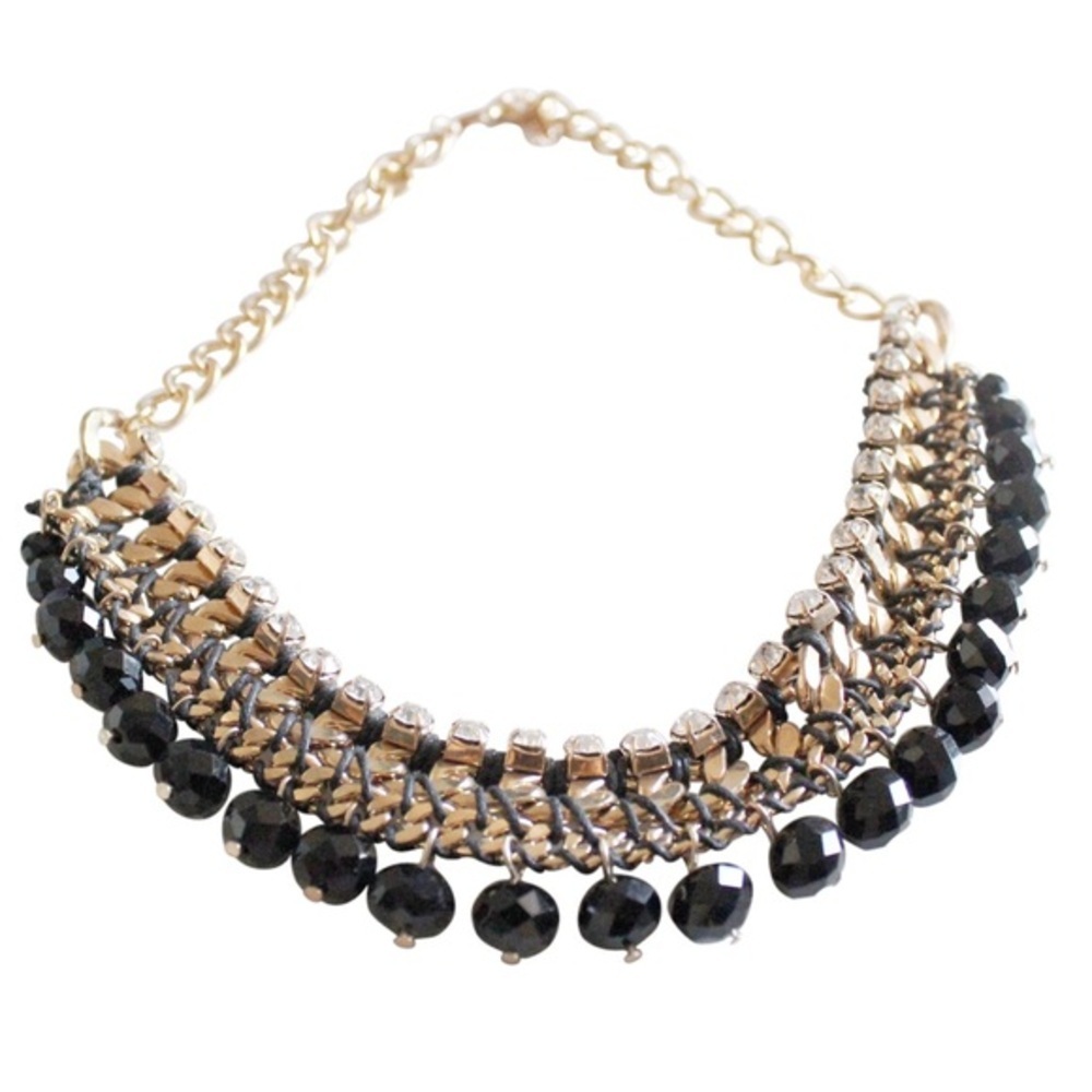 Stella Gold Chain Bib Necklace